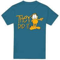 garfield camiseta they did it para hombre