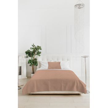 Cubrecama Vichy Marrón -  Cama135 (235x280)