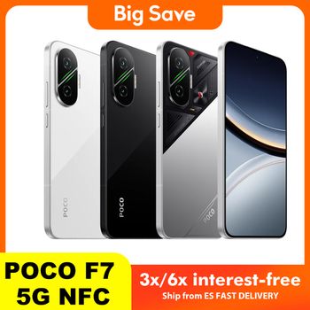 Teléfono Celular POCO F7 5G NFC 12GB 512GB Snapdragon 8S Gen 4 Batería de 6500mAh Pantalla AMOLED Ultra-brillante de 6.83