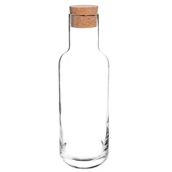 Jarra de vidrio con tapón de corcho 1L