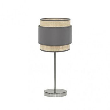 AKUNADECOR Sobremesa 1luz X E14 Modelo Kandy Natural/gris