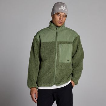 Forro polar Borg para hombre de MP - Oliva lavado - XXL