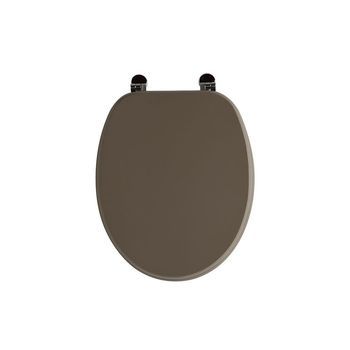 Cubierta De Madera Mdf Gris Paloma Oscuro Con Bisagras Metálicas