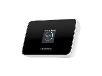 Router - Mercusys MT115, 150 Mbps, AX300 WiFi 6, 4G, Pantalla intuitiva,Hasta 10 dispositivos, Blanco/Negro