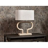 lampara sobremesa demeter madera nat 40 cms 55x25x40 cms