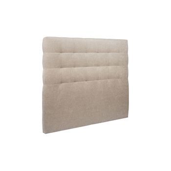 Cabecero Acolchado 150 Cm - Tela Natté Marrón Beige