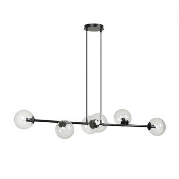 Lámpara de techo palma transparente (6 luces)
