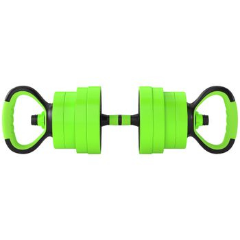 SPORTNOW Juego de Mancuernas Ajustables 30 kg 4 en 1 como Kettlebell Barra Mancuernas Soporte para Flexiones para Gimnasio Casa