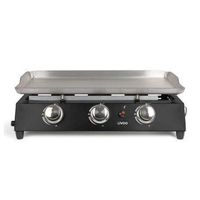 livoo plancha de gas 7200w en metal negro - doc249