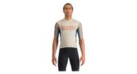 maillot de manga corta sportful supergiara logo gris verde