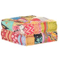 cojin de suelo otomano 60x70x36 cm en tela patchwork dec021303