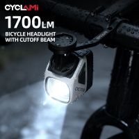 luz delantera para bicicleta inalambrica cyclami cyc1700 luz delantera colgante con control remoto alto brillo linea de corte 4000 mah 1700 lumenes aleacion de aluminio
