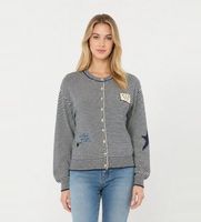 weekend max mara para mujer 2625346041650 chaqueta teiera marino m azul casual algodon manga larga