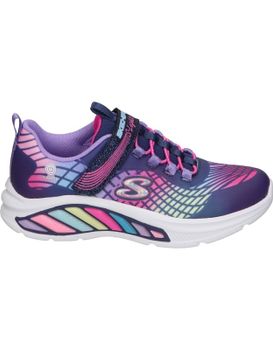 Zapatillas Con Luces Para Niña Skechers Niños S-lights Cosmic Glow 303722l-nvmt Multicolor 35