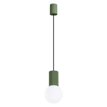 Lámpara colgante mido verde, 1 luz