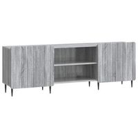 mueble de tv gris sonoma 150 x 31 x 52 cm madera de ingenieria vidaxl