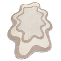 alfombra dune 8086 shape crema  beige r abstracao estructura fo 160x220 cm