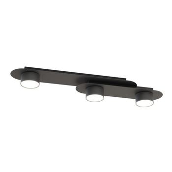 Lámpara de techo romax negro (3 luces)