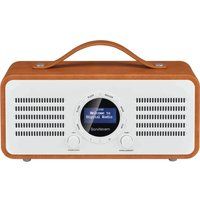sandstrom sl-dbtb18 portable dabr bluetooth radio - brown brown