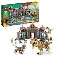 lego jurassic world centro de visitantes t rex y ataque del raptor 12 anos - 76961