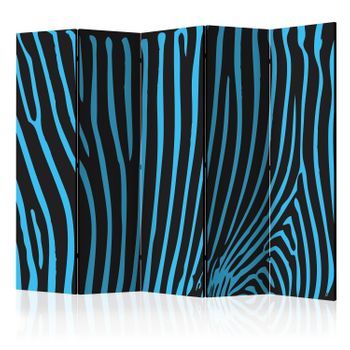 Biombo - Zebra Pattern (turquoise) Ii (225x172 Cm)