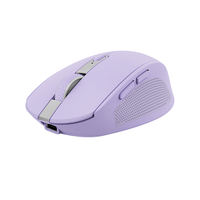 mouse trust wireless y bluetooth ozaa 25384 morado recargable- sensor optico - 6 botones - 8001600