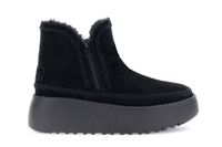 botines de ante con doble cremallera black 40