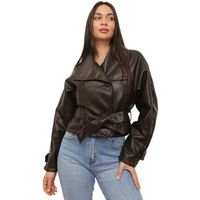 la modeuse cazadora de cuero 77942p184988 para mujer