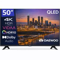 daewoo 50vb56qv smart tv 50 pulgadas qled 4k uhd hdr10 dolby audio bluetooth hdmi 21 diseno sin marcos frameless funciones de accesibilidad gama 2026