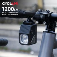 luz delantera para bicicleta cyclami de 1200 lumenes con control remoto inalambrico montable bateria de 4000 mah lampara frontal para accesorios de bicicleta de carretera y montana