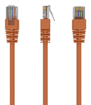 Cable CAT5E UTP moldeado 0,25m Naranja