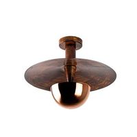 lampara de techo kurt-13354 cobre metal diametro 38 cmx31 cm