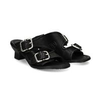as98 sandalias con tacon mujer - negro talla 39