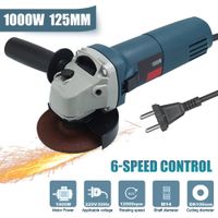amoladora angular electrica de 1000w y 125mm 6 velocidades herramienta electrica para pulir y trabajar la madera