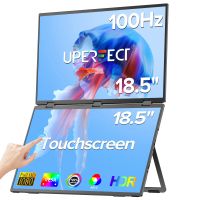 uperfect 185 monitor doble portatil plegable pantalla tactil extensora para laptop 1080p hdr 100hz ips 100 srgb de al