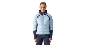 Chaqueta de plumon ayaq baltoro blue shades gris azul para mujer