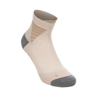 asics elite fujitrail quarter  calcetines para correr - beige