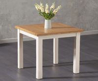 somerset 90cm flip top oak and cream painted table