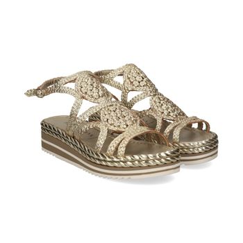 Pons Quintana Sandalias Con Plataforma Mujer - Plata Talla 36