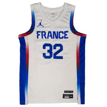 Camiseta Victor Wembanyama Francia Jordan Swingman blanca