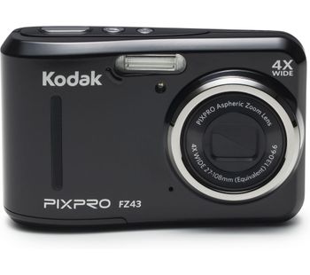 KODAK PIXPRO FZ43 Compact Camera - Black, Black