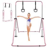 barra de gimnasia - entrenamiento infantil - hierro - rosa 9906x14478x12954cm