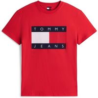 tommy jeans camiseta tjm reg big flag ss para hombre