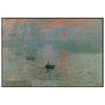 Panorama Cuadro Enmarcado Claude Monet 100x70 Cm