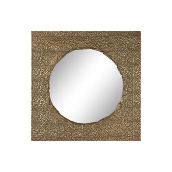 Espejo Metal 80x6x80 Dorado