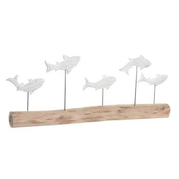 Figura Mango Resina 77x8x31 Peces Desgastado