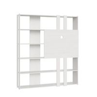 estanteria kato l con soporte tv fresno blanco