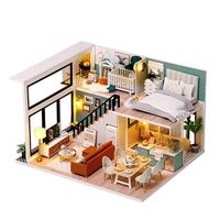 duplex confortable maqueta 3d realista con gran detalle y luces led 245x205x15 cm color multicolor