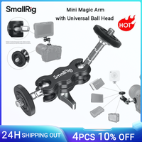 smallrig mini brazo magico con doble cabezal de bola universal brazo magico ajustable para monitor microfono luz de video led 3238b