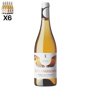 Arte Sabor Caja De 6 Botellas De Vino Panis Angelorum. Cebreros, 100% Albillo Real, Crianza De 3 Meses. Vendimia Del 2021. 75cl Con 13% Vol. 7,5x7,5x30 Cm. Color: Único